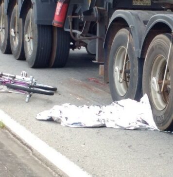De ‘carona’ no veículo ciclista morre atropelado por carreta em Sorocaba
