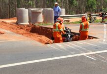 SP-225 adota sistema “Pare e Siga” para obras no km 260