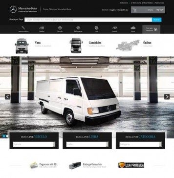 Site comercializa peças genuínas Mercedes-Benz para caminhões antigos da marca