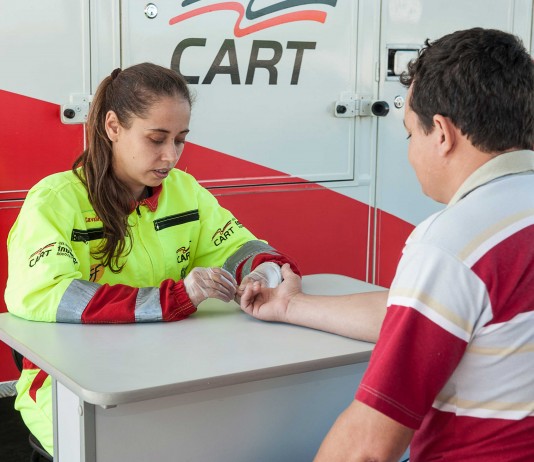 Exames de saúdes são disponibilizados gratuitamente aos motoristas de caminhão