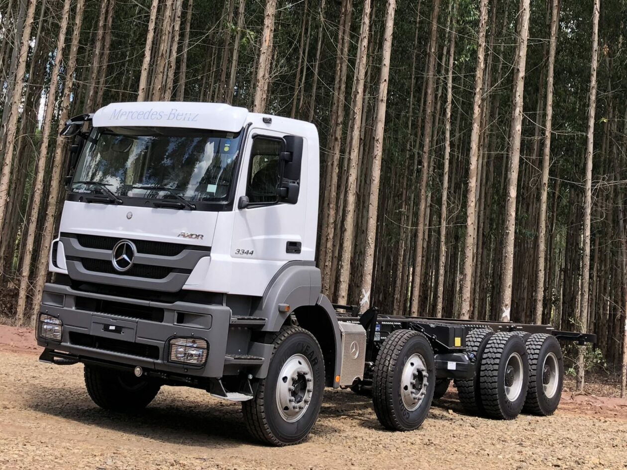 Mercedes-Benz Actross  Caminhão de madeira, Caminhões de