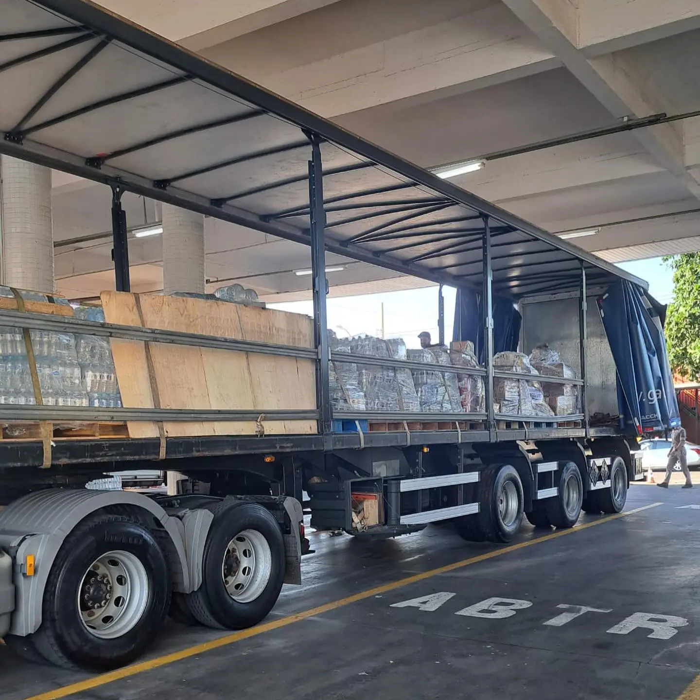 transporte de doações